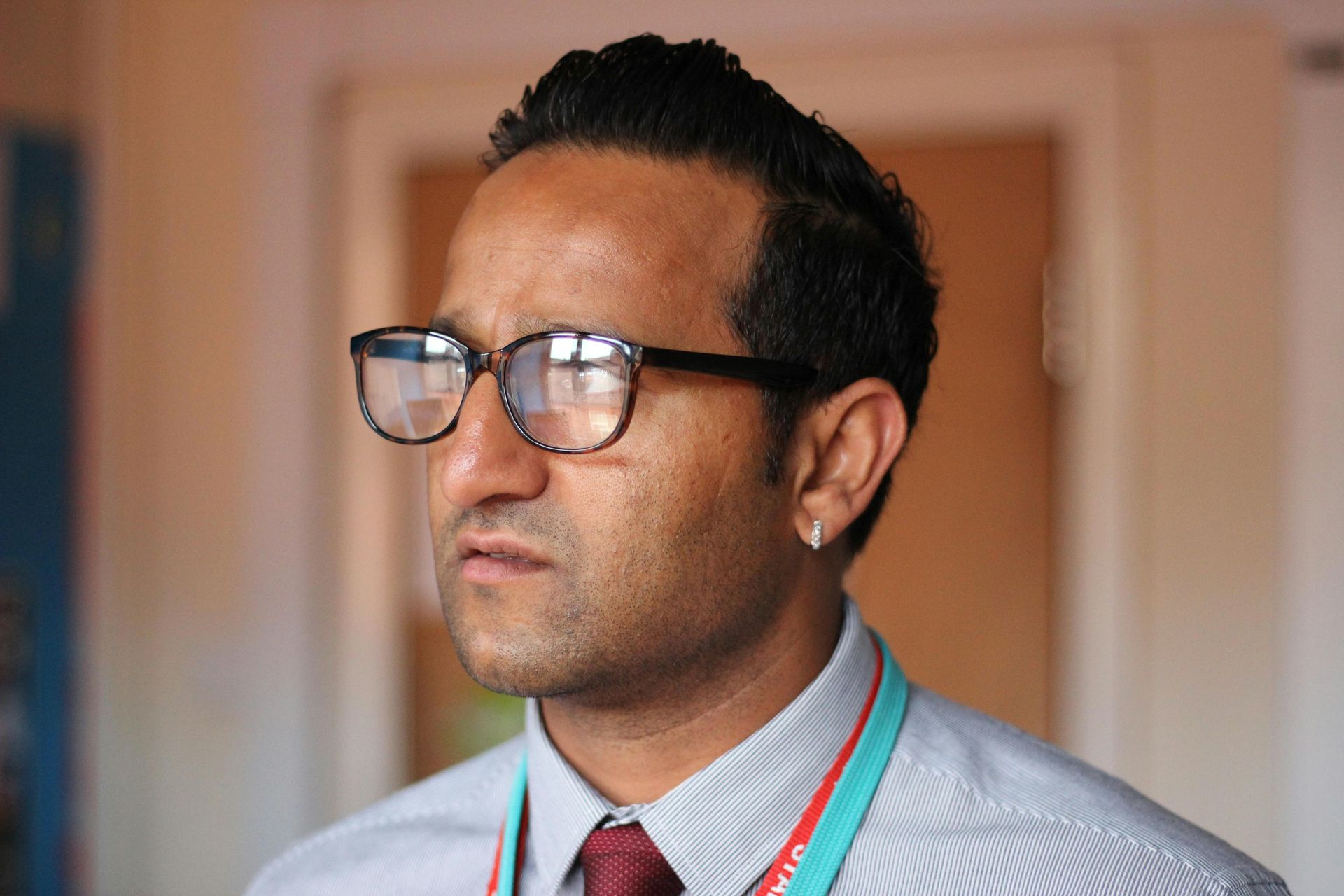 man with glasses