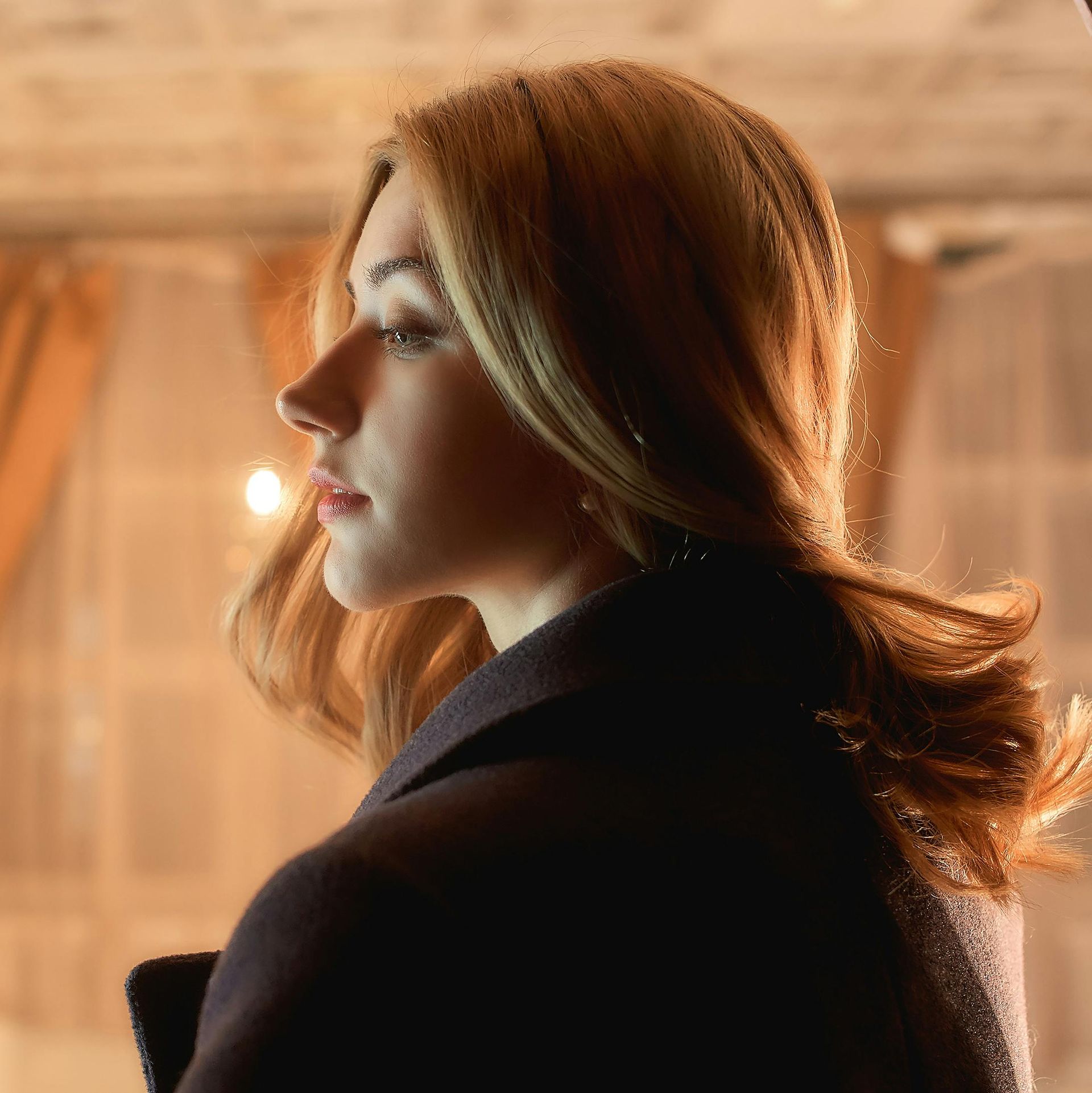 woman with red hair