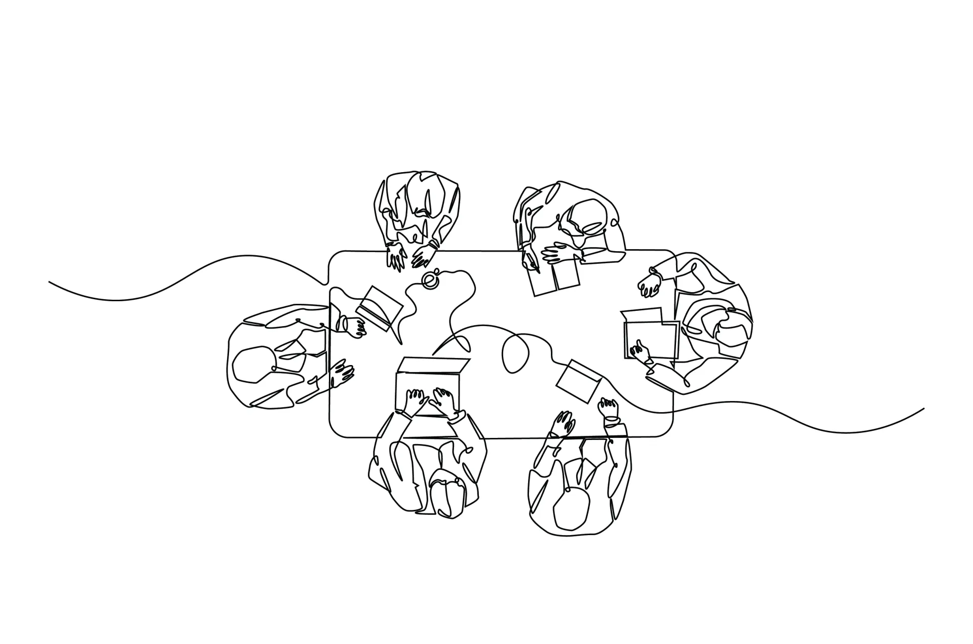 stock meeting drawing