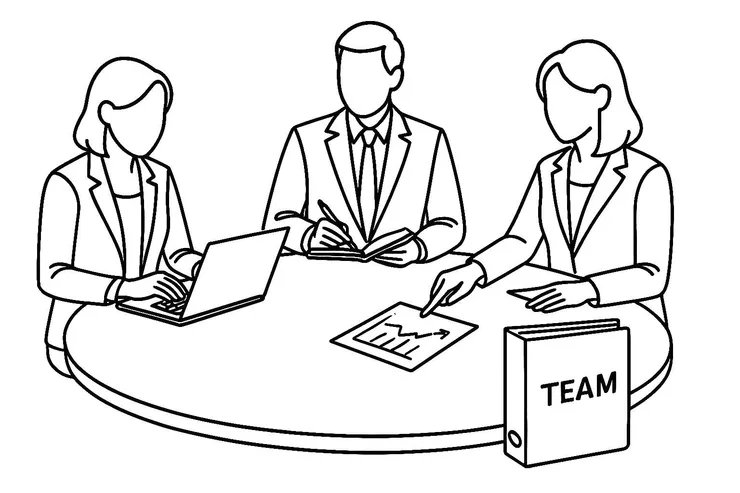 team drawing