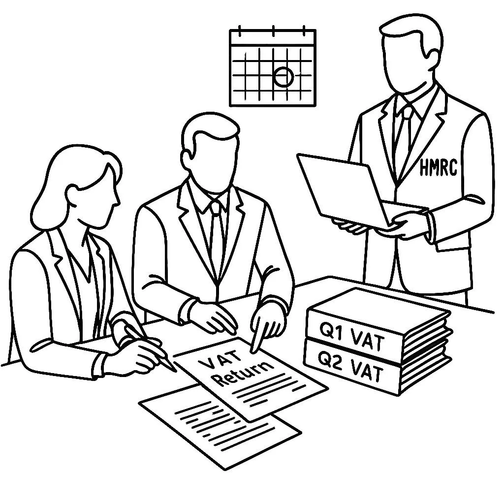hmrc and vat return drawing