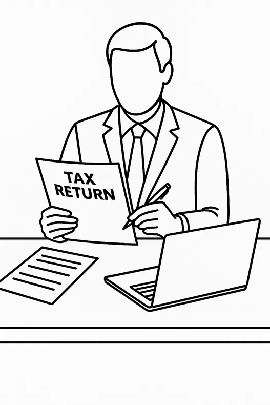 tax return drawing